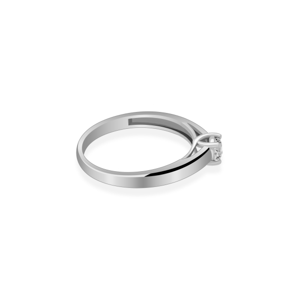 Pierścionek Złoty Z Brylantem 0,10ct RS0083