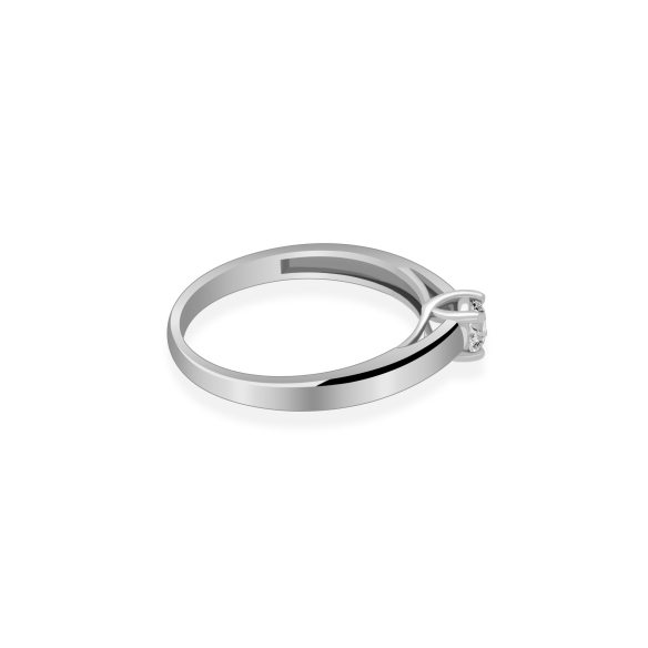 Pierścionek Złoty Z Brylantem 0,10ct RS0083