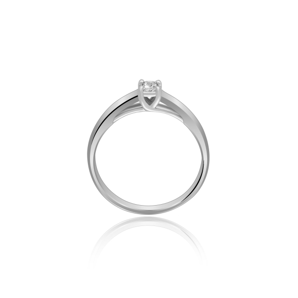 Pierścionek Złoty Z Brylantem 0,10ct RS0083