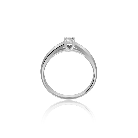 Pierścionek Złoty Z Brylantem 0,10ct RS0083