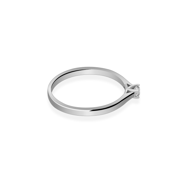 Pierścionek Złoty Z Brylantem 0,10ct RS0442