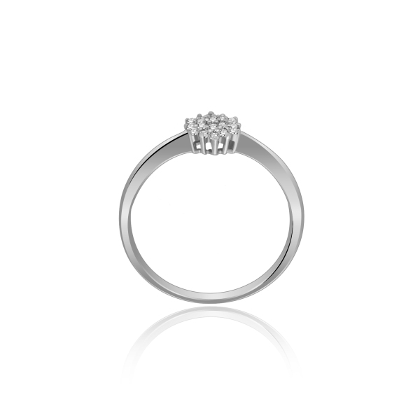 Pierścionek Złoty Z Brylantami 0,12ct RSK0819