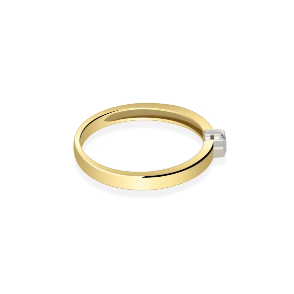 Pierścionek Złoty Z Brylantem 0,10ct RS0293