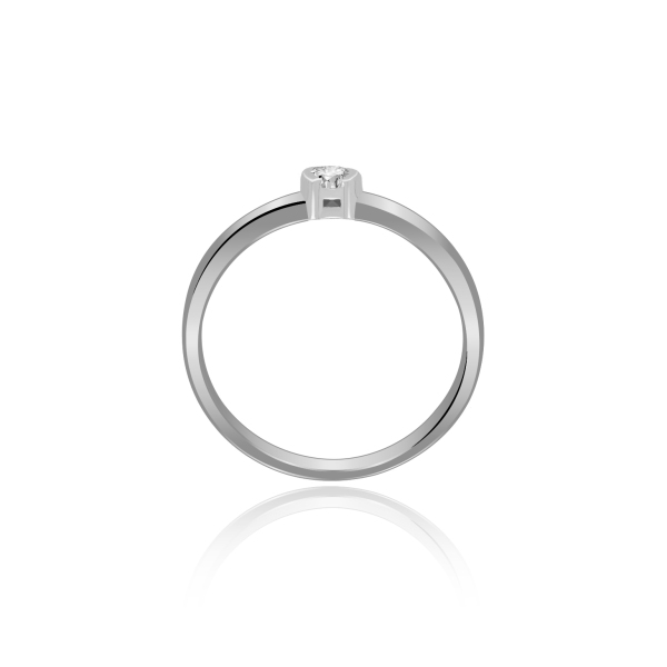Pierścionek Złoty Z Brylantem 0,10ct RS0293