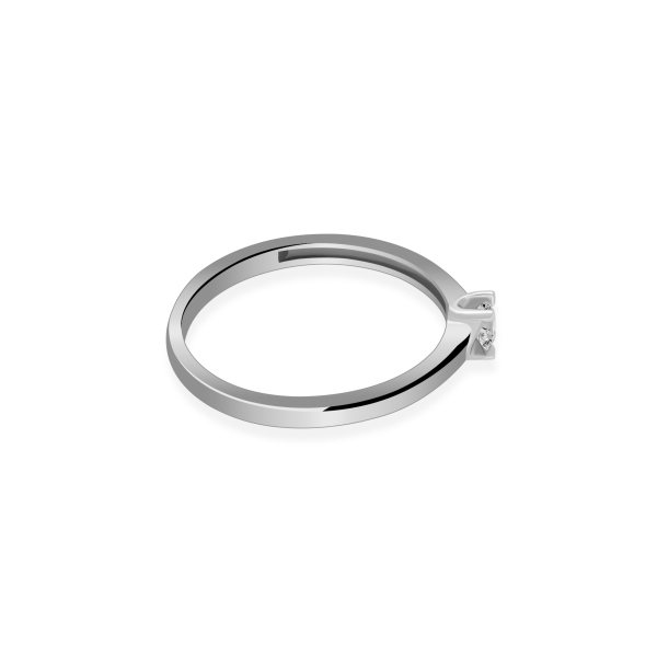 Pierścionek Złoty Z Brylantem 0,10ct RS0268