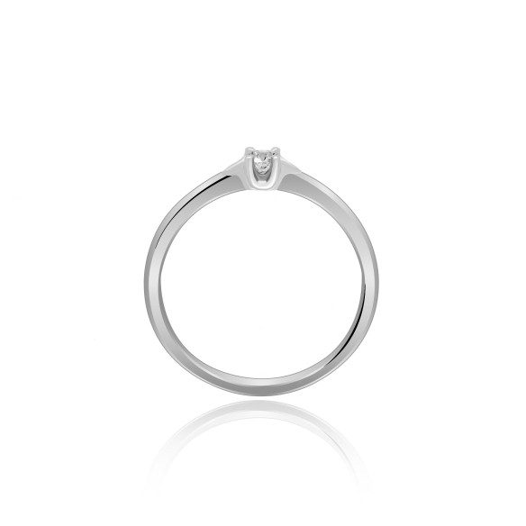 Pierścionek Złoty Z Brylantem 0,10ct RS0268