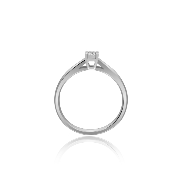 Pierścionek Złoty Z Brylantem 0,06ct RSVD003