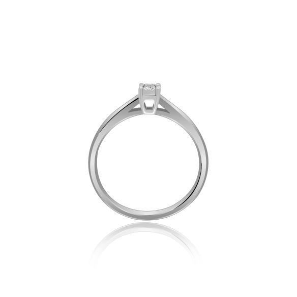 Pierścionek Złoty Z Brylantem 0,06ct RSVD003