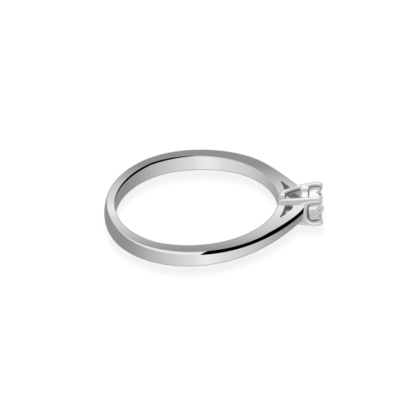 Pierścionek Złoty Z Brylantem 0,06ct RSVD003