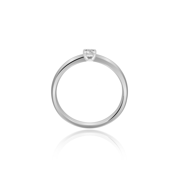 Pierścionek Złoty Z Brylantem 0,10ct RS0361