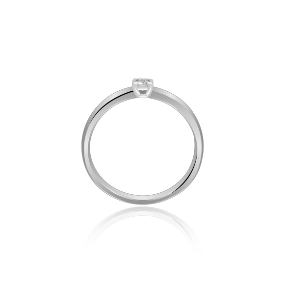 Pierścionek Złoty Z Brylantem 0,10ct RS0361