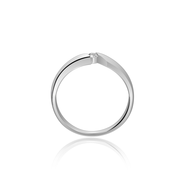 Pierścionek Złoty Z Brylantem 0,06ct RS0018