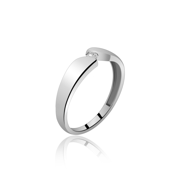 Pierścionek Złoty Z Brylantem 0,06ct RS0018