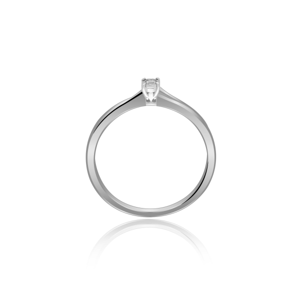 Pierścionek Złoty Z Brylantem 0,08ct R50341YW