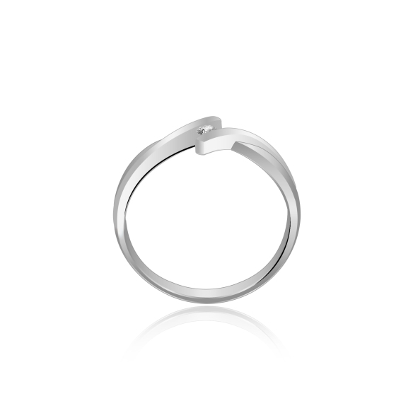 Pierścionek Złoty Z Brylantem 0,04ct RS0010