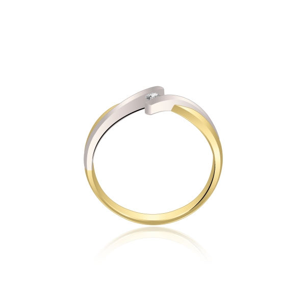 Pierścionek Złoty Z Brylantem 0,04ct RS0010