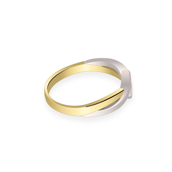 Pierścionek Złoty Z Brylantem 0,04ct RS0010