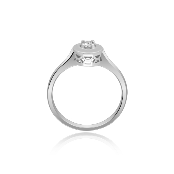 Pierścionek Złoty Z Brylantem 0,10ct RS0036