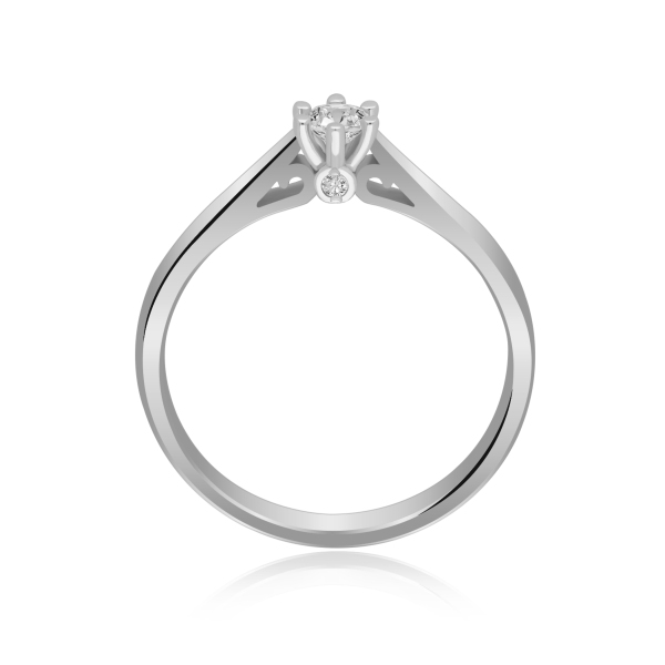 Pierścionek Złoty Z Brylantami 0,17ct RS0406