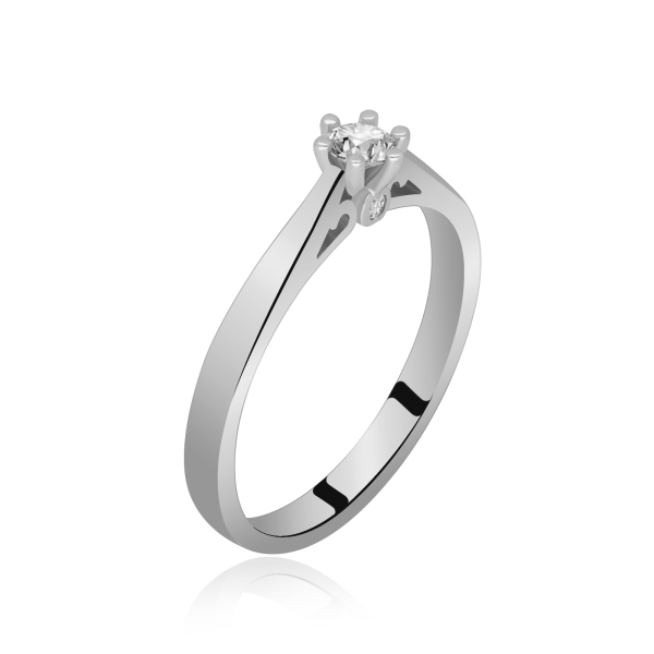 Pierścionek Złoty Z Brylantami 0,17ct RS0406