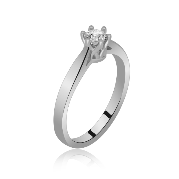 Pierścionek Złoty Z Brylantem 0,25ct RS0909