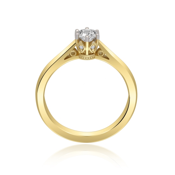 Pierścionek Złoty Z Brylantami 0,32ct RSTB58