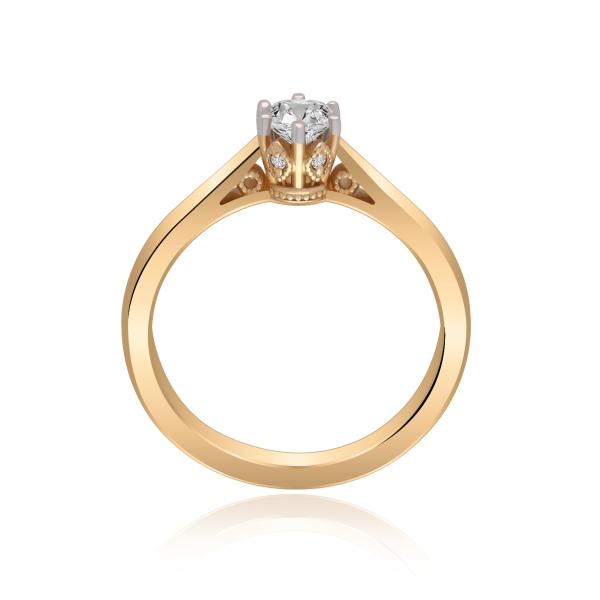 Pierścionek Złoty Z Brylantami 0,32ct RSTB58