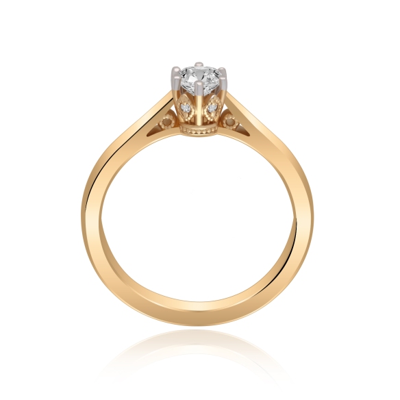 Pierścionek Złoty Z Brylantami 0,32ct RSTB58