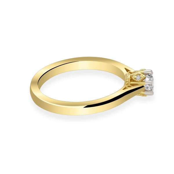 Pierścionek Złoty Z Brylantami 0,32ct RSTB58