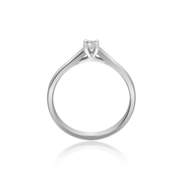 Pierścionek Złoty Z Brylantem 0,10ct RS0138