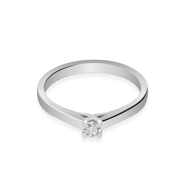 Pierścionek Złoty Z Brylantem 0,10ct RS0138