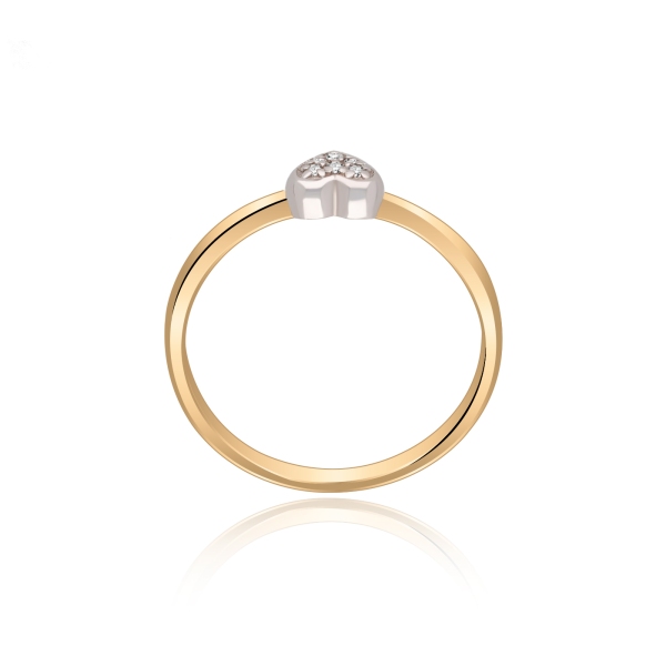 Pierścionek Złoty Z Brylantami 0,03ct  RS0065