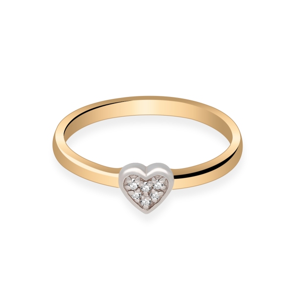 Pierścionek Złoty Z Brylantami 0,03ct  RS0065