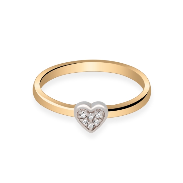 Pierścionek Złoty Z Brylantami 0,03ct  RS0065