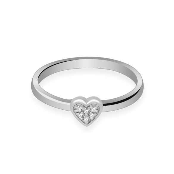 Pierścionek Złoty Z Brylantami 0,03ct  RS0065