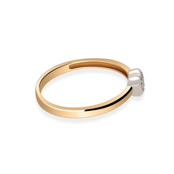 Pierścionek Złoty Z Brylantami 0,03ct  RS0065