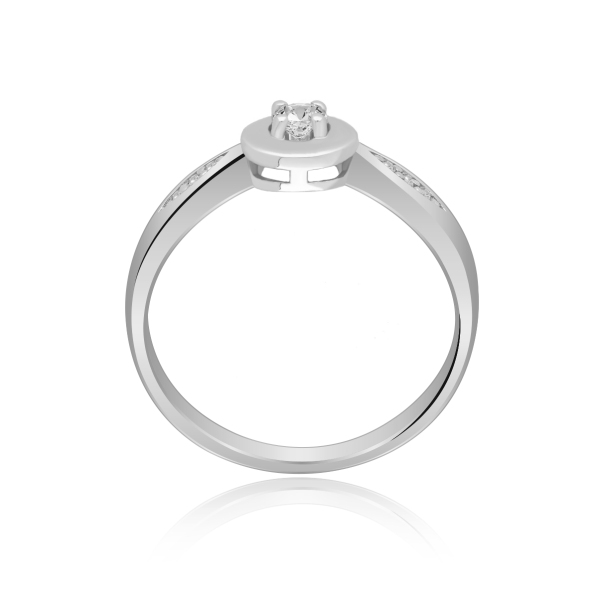 Pierścionek Złoty Z Brylantami 0,12ct RS0097