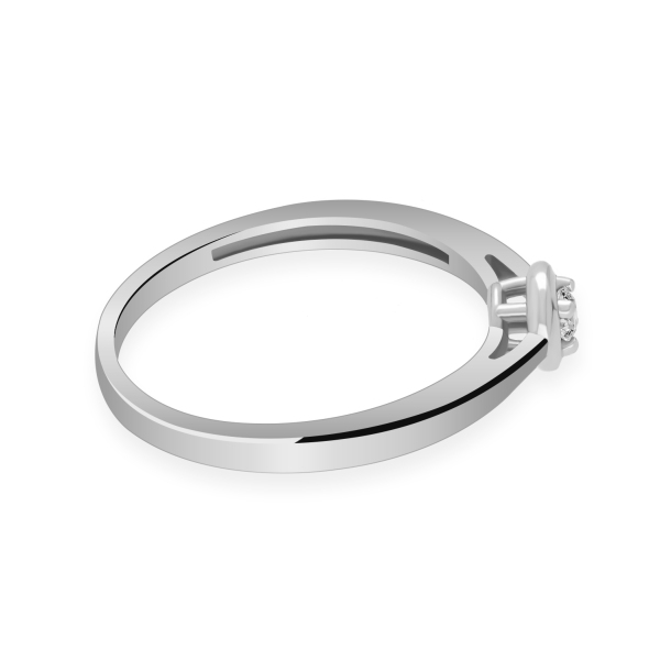 Pierścionek Złoty Z Brylantem 0,10ct RS0125