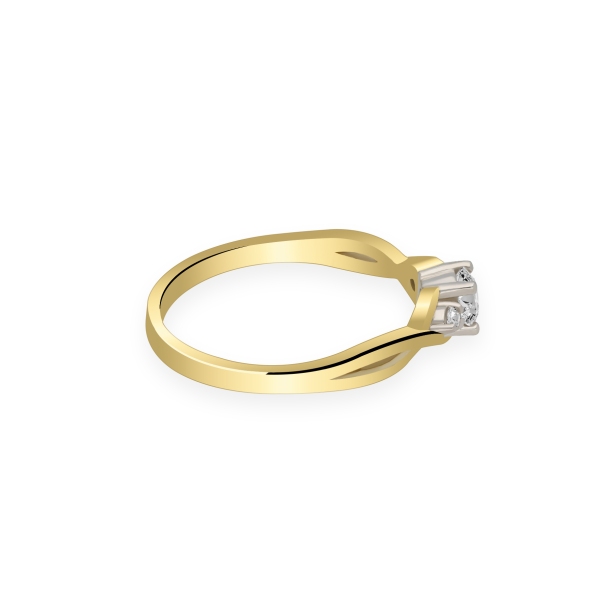 Pierścionek Złoty Z Brylantami 0,29ct RS0306