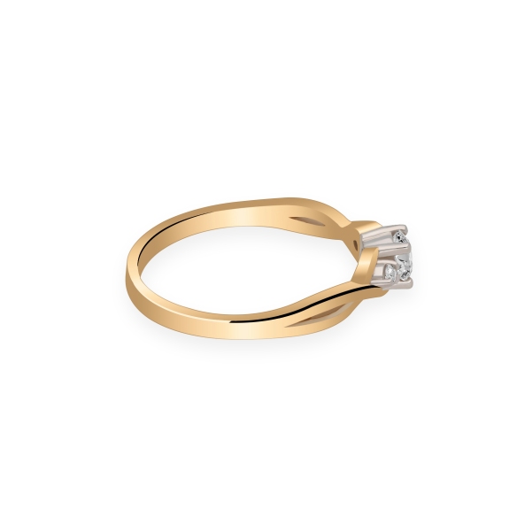 Pierścionek Złoty Z Brylantami 0,29ct RS0306