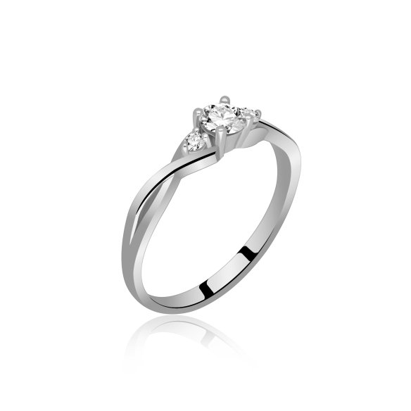 Pierścionek Złoty Z Brylantami 0,29ct RS0306