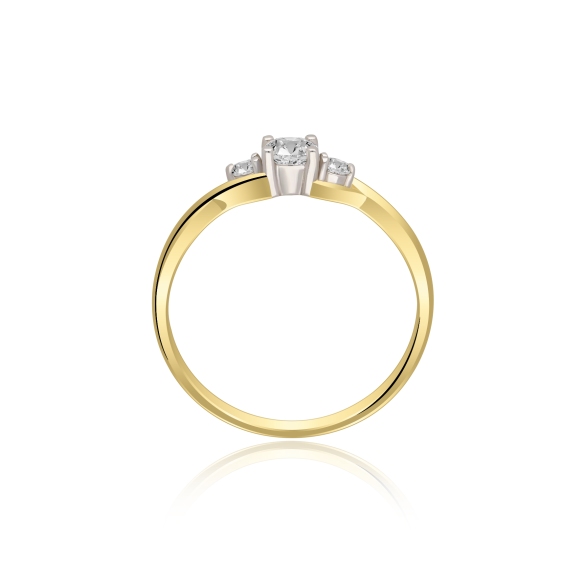Pierścionek Złoty Z Brylantami 0,29ct RS0306