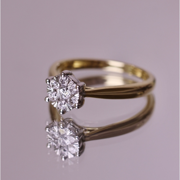 Pierścionek Złoty Z Brylantami 0,71ct RSE002