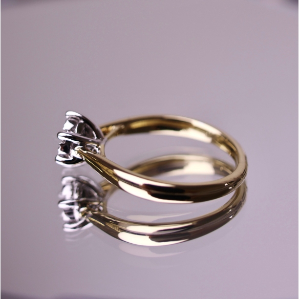 Pierścionek Złoty Z Brylantami 0,71ct RSE002