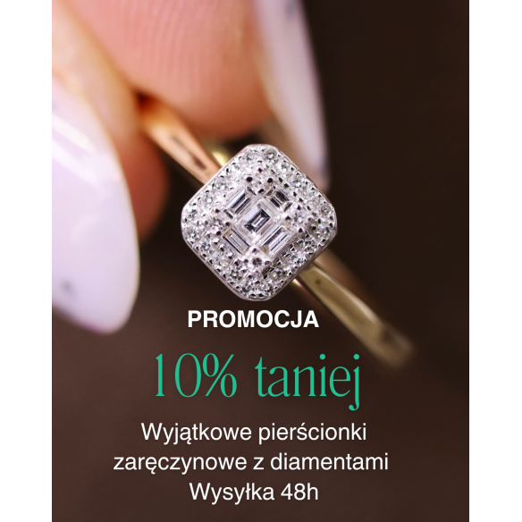 Pierścionek Złoty Z Brylantami 0,11ct RSR71618