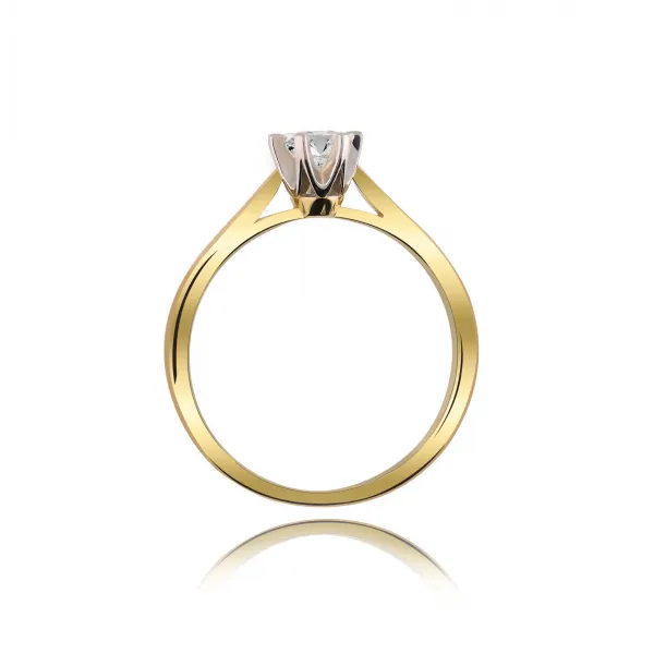 Pierścionek Zaręczynowy Z Brylantem 0,25ct RS0336