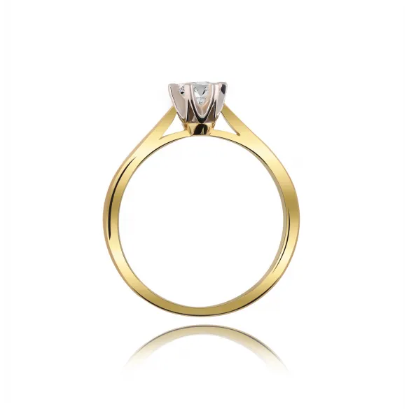 Pierścionek Zaręczynowy Z Brylantem 0,25ct RS0336