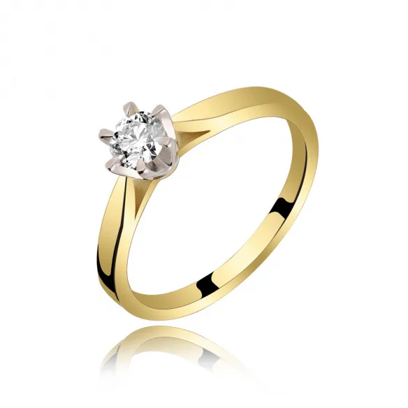 Pierścionek Zaręczynowy Z Brylantem 0,25ct RS0336