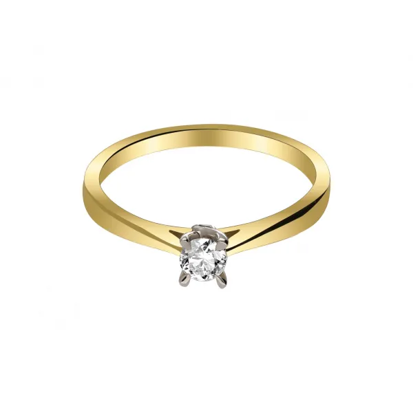 Pierścionek Złoty Z Brylantem 0,15ct RS0190