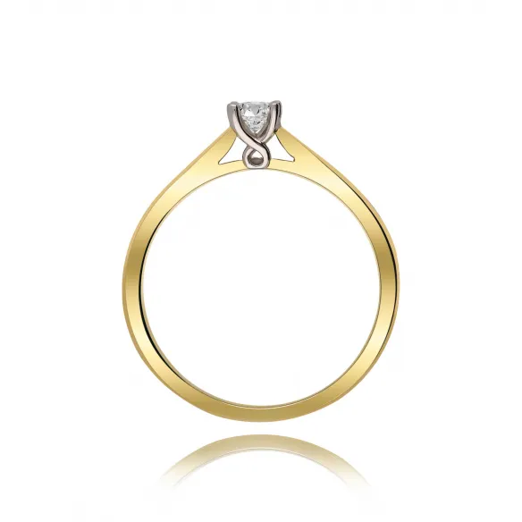 Pierścionek Złoty Z Brylantem 0,15ct RS0190
